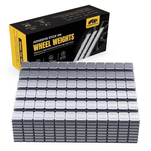 MIKKUPPA 1/4oz Adhesive Stick on Wheel Weights, Chrome 0.25oz, 144oz/Box - color: Chrome, size: 576 PCS