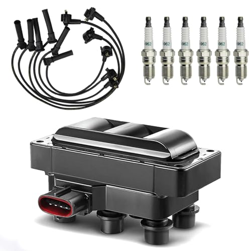 FD480 Ignition Coil w/Spark Plug Wires for Ford Ranger 4.0L V6