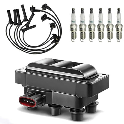 FD480 Ignition Coil w/Spark Plug Wires for Ford Ranger 4.0L V6
