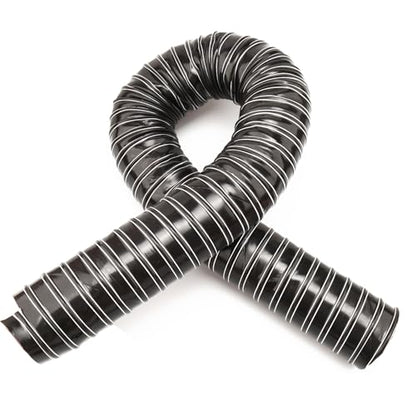 AC PERFORMANCE ID 2.5" Silicone Flexible Air Intake Ducting Black 1 Meter - color: Black, size: 2.5", 3.3 FT (1M)