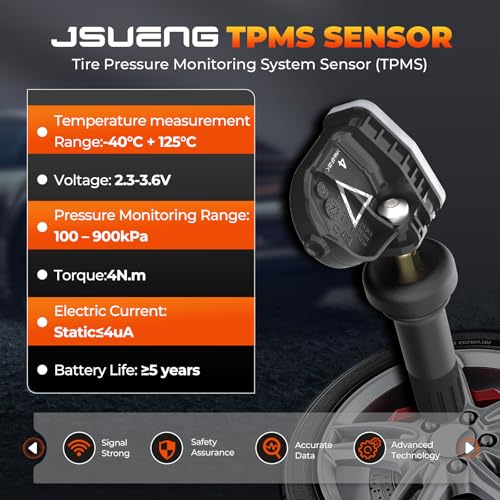 433Mhz TPMS Sensor, GM Tire Pressure Monitoring System Sensor - size: 4Pcs