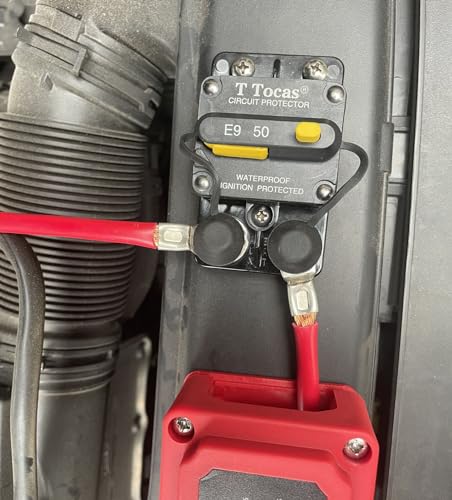 E9 30 Amp Circuit Breaker w/Manual Reset 3/8" Studs Waterproof UL - color: 3/8" Studs Mount, size: 30A