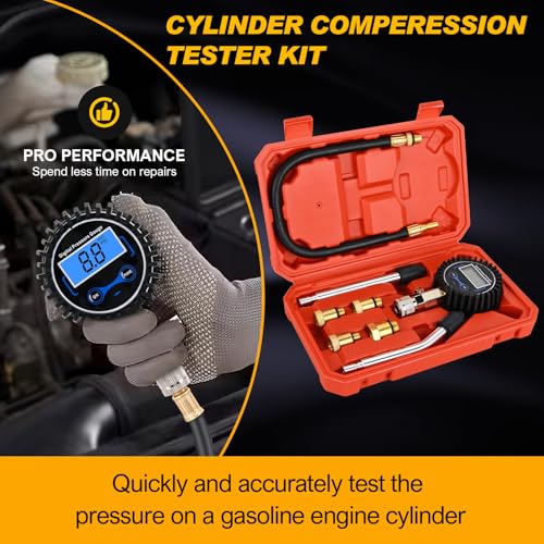 Nilight Compression Tester Kit, Digital Engine Compression Gauge - color: Digital