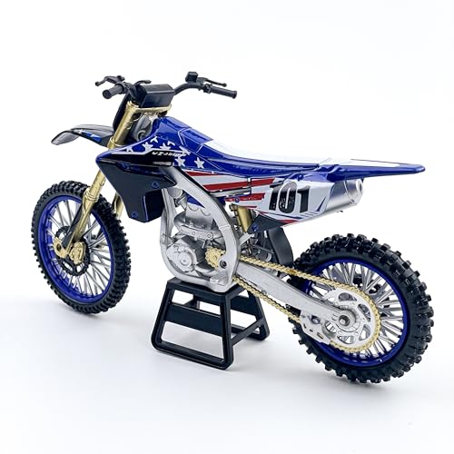 OEVTVR Dirt Bike Motorcycle Model – 1:12 Scale Diecast No. 101 Motocross Motorbike with Realistic Details, Alloy Body, Display Gift for Enthusiasts