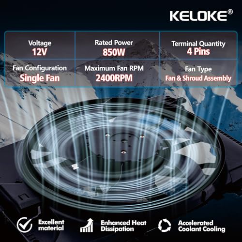 KELOKE Engine Radiator Cooling Fan Assembly Compatible with Mercedes-Benz - size: 211500229380