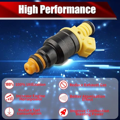 Set of 8 Fuel Injectors 0280150943 2450226 0280150561 Replacement - size: 0280150943