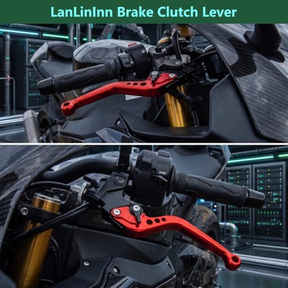 Motorcycle Brake and Clutch Levers Fit For ZX-6R ZX636 2019-2024 2025 2026 - color: Red