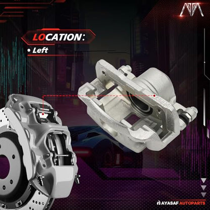 19B2668 Front Left Driver Side Disc Brake Caliper Assembly - size: Front Left
