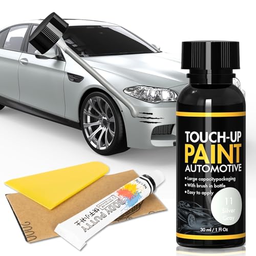 XTryfu Touch Up Paint for Cars Paint Scratch Repair Kit (Silver Gray) - color: Silver Gray