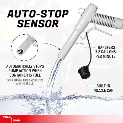 TERA PUMP Dual Power Auto Stop Liquid Transfer Pump - style: AutoStop USB Pump