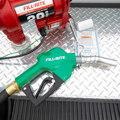 Fill-Rite SDN100GAN 1” 5 to 25 GPM Automatic Standard Duty Fuel Transfer Nozzle, Green - For Gasoline, Diesel, Biodiesel up to B20, E15 & Kerosene - style: 1" Standard Nozzle (Green)