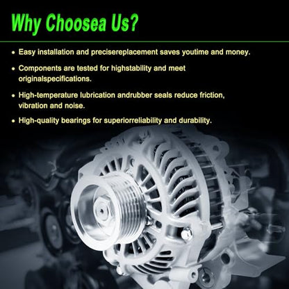 80A Alternator Compatible with 2006-2011 Civic 1.8L L4 - size: 2006-2011 Civic 1.8L