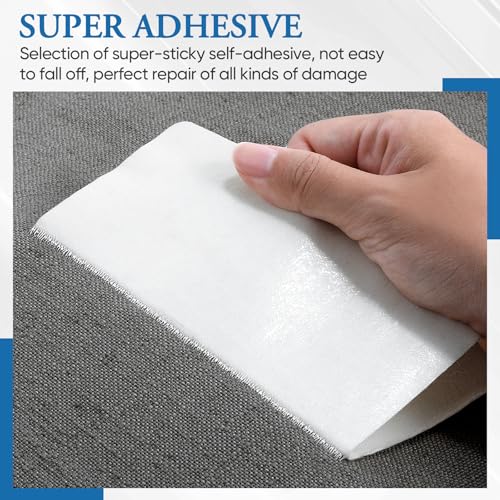 Canvas Patch 5.5 x 8 Inches 6Pcs Self-Adhesive Waterproof Canvas Patch Kit for Repairing Tents,Sofas,Boat Covers,Camping Chair,Awnings,Car Seats.(Dark Gray) - color: Dark Gray, size: 5.5"×8"