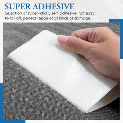 Canvas Patch 5.5 x 8 Inches 6Pcs Self-Adhesive Waterproof Canvas Patch Kit for Repairing Tents,Sofas,Boat Covers,Camping Chair,Awnings,Car Seats.(Dark Gray) - color: Dark Gray, size: 5.5"×8"