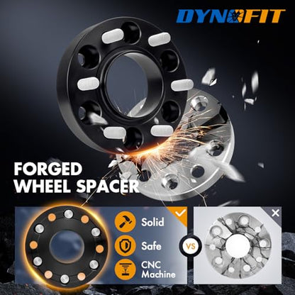 dynofit 2inch 6x135 Wheel Spacers for 2004-2014 Ford F150, 87.1mm HubCentric, M14x2.0 Thread Tire Spacers for 2003-2014 Expedition/Lincoln Navigator, 2005-2014 Lincoln Mark LT, 4Piece - size: 2 Inch (2004-2014 F150)