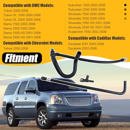 626-538 HAVC Heater Hose with Connector Kit Compatible with Tahoe 2000-2006