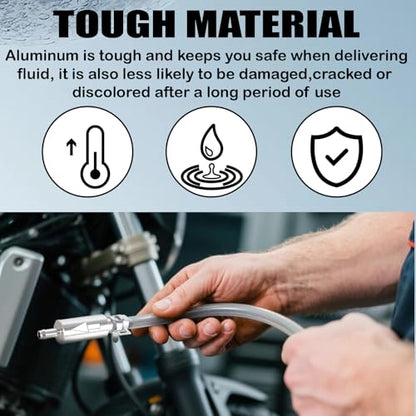 2 Pack Brake Bleeder Kit with One Way Check Valve, Hose, 6 Nozzle Caps & Clamps, Motorcycle Brake Fluid Bleeder Tools for Hydraulic System Bleeding, Car Clutch Fluid Replacement Hose