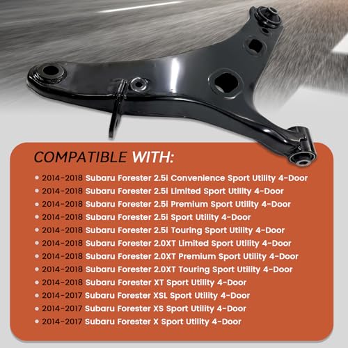 RK622856 Front Right Lower Control Arm Assembly Fits for 14-18 Subaru - size: Right Side