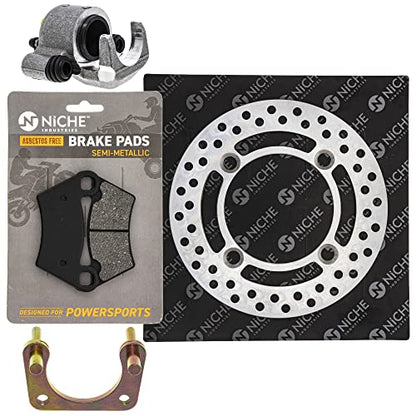 NICHE Rear Right Brake Rotor Caliper Pad Kit for Polaris 5254999 1911374