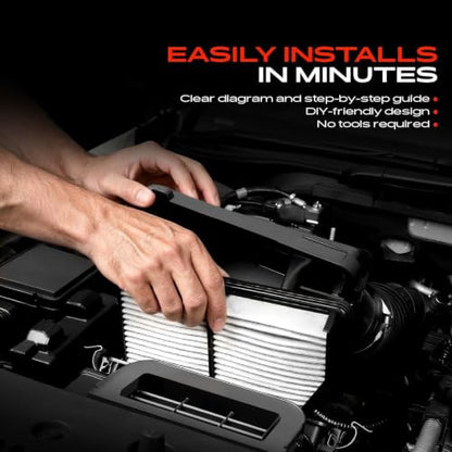 A-Premium 2-PC Engine Air Filter Compatible with Nissan & Infinit Models