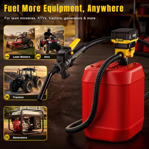 Fuel Transfer Pump for DeWalt 20V MAX Battery 3.7 GPM Cordless Gas Can Pump