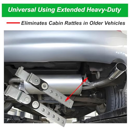 Exhaust Hanger Open End Heavy Duty 360° Swivel Universal Fit 2 Pack - size: 2 Pack