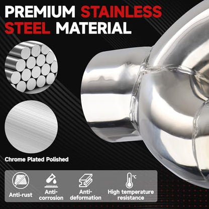 LCGP Dual Exhaust Tip 2.5 inch Inlet 3.5 inch Outlet Universal Car Stainless Steel Angle Cut 2-Packs PVD Blue Tailpipe(left and right) - size: 2.5x3.5x9.25 inch, style: Blue Burnt