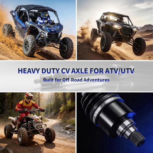 2PCS Front Left & Right CV Axle Shaft Assembly, Premium CV Joint