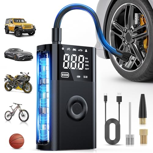 Nilight Rechargeable Cordless Tire Inflator 150PSI Auto Shutoff 2X Faster - color: 2x Faster Tire Inflator