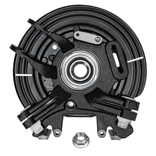 Detroit Axle - Rear Steering Knuckles w/Hubs + Upper Control Arms w/Ball - size: 4CU47707/4PC