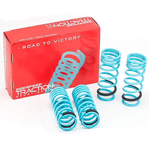 Godspeed LS-TS-LS-0004 Traction-S Performance Lowering Springs, Reduce Body Roll, Improved Handling, Set of 4, compatible with Lexus IS250/IS350 (XE20) 2006-13
