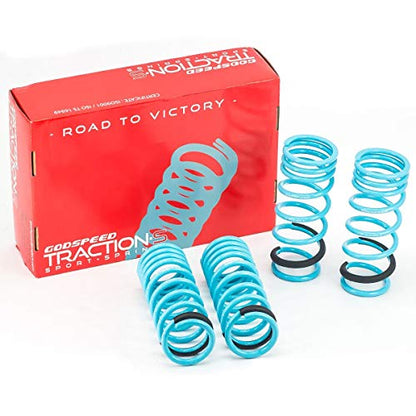 Godspeed LS-TS-LS-0004 Traction-S Performance Lowering Springs, Reduce Body Roll, Improved Handling, Set of 4, compatible with Lexus IS250/IS350 (XE20) 2006-13