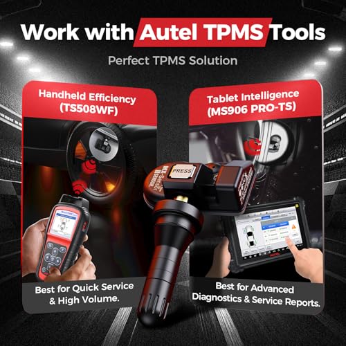 Autel TPMS Sensor 1-Sensor, MX-Sensor 315+433MHz Rubber Valve Programmable