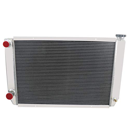 ECMRAD 4 Row Core Universal Aluminum Racing Radiator Double Pass 31" x19" Compatible for Ford Mopar Style