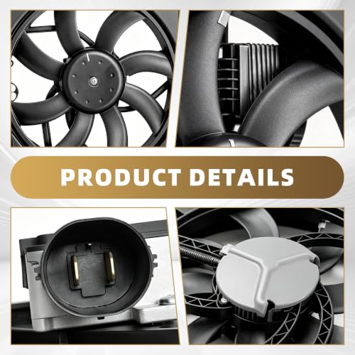 Radiator Cooling Fan Assembly Engine Fan Ford Edge Lincoln MKX 621-392 - color: For Lincoln MKX