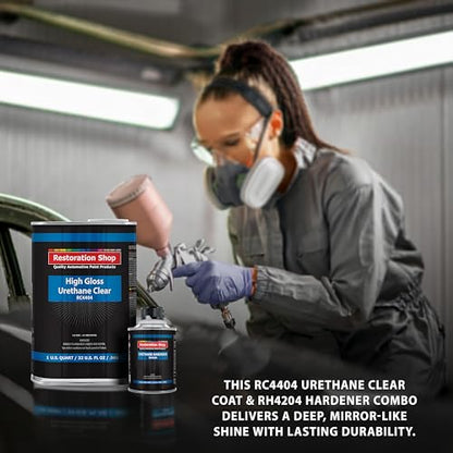 Restoration Shop 1.25 Quarts 2K Clear Coat Automotive Paint Kit, 1 Quart - size: 40 Fl Oz (Pack of 1)
