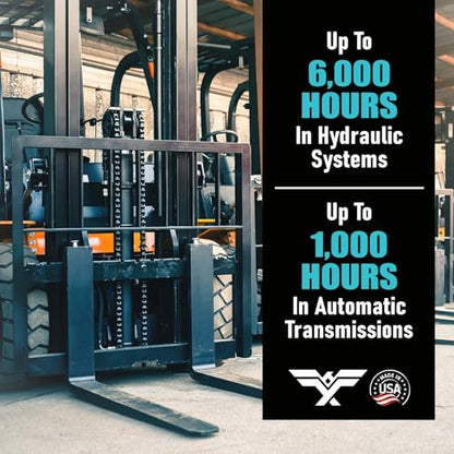 TRIAX Forklift HTF - Full Synthetic Hydraulic & Transmission Oil - Commercial Grade, True All Season to -50F (4 Gallon Pack) - size: 4 Gallon Pack