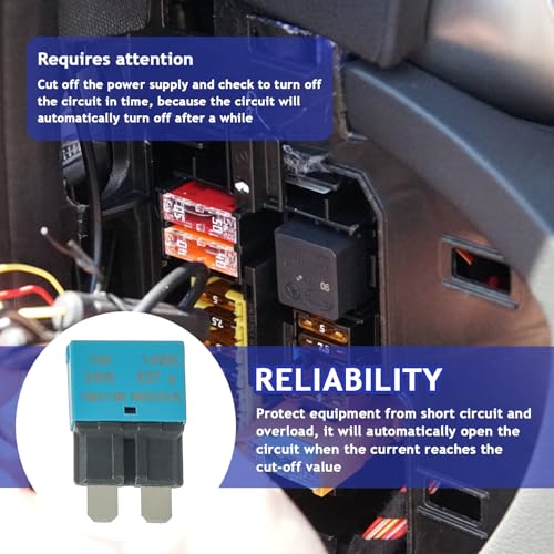 BOJACK Automotive Low Profile ATC ATO Fuse Auto Reset Fuse - style: E37