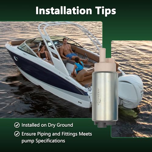 Fuel Pump with Pressure Regulator and Strainer for Yamaha Outboard F115 HP EFI MODELS 2000-2023 68V-13907-00-00 68V-13907-02-00