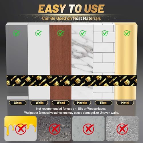 PHIXBEAR Pro+ Heat Resistant Heavy Duty Foam Tape, Super Strong Double Sided Mounting Tape for Indoor, Outdoor, Automotive, LED Strip, Weatherproof Removable No Residue 0.4" x 19.7 FT - size: 0.4"x19.7'