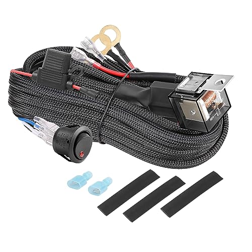 LED Light Bar Wiring Harness On Off Switch Relay 30A Fuse - style: 1 Lead