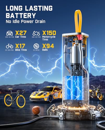 Fanttik X9 APEX Portable Air Compressor for Car Tires, 35s Fast Inflation - color: Mechanical Gray