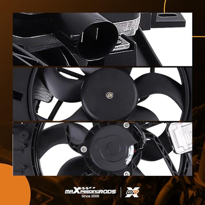 maXpeedingrods Electric Radiator Cooling Fan Assembly For LAND ROVER LR2 2008 2009 2010 2011 2012 2013 2014, LR026078 FA70943 LR011906