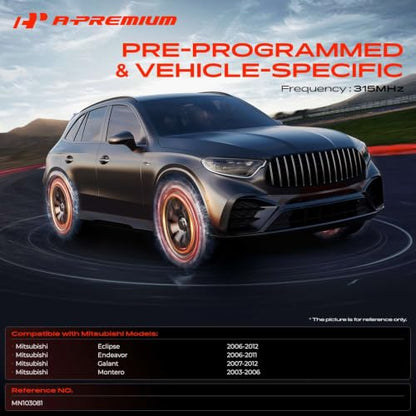 A-Premium 315MHz Pre-programmed TPMS Sensor Tire Pressure Monitoring Sensor