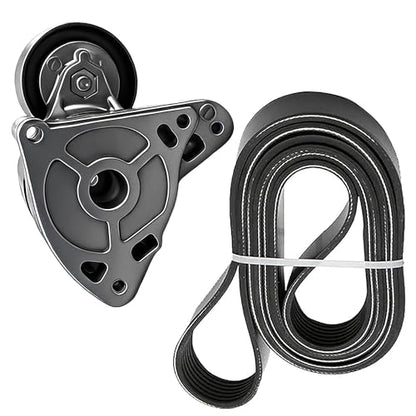 Serpentine Drive Belt and Tensioner Component Kit For Honda CR-V 2002-2006 - size: Honda Cr-v 2.4l L4 Gas (02-06)