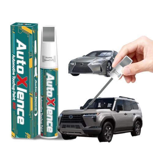 Atomic Silver(1J7) Car Touch Up Paint Compatible with Lexus - color: Atomic Silver Metallic(1J7) for CT200h/ES200/250/300h/NX200/300/300h, style: For Lexus