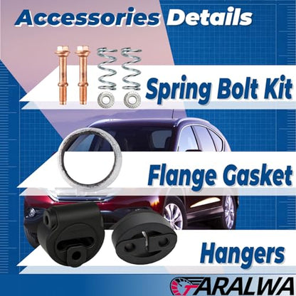 Direct Fit Exhaust Muffler For 2012-2014 Honda CR-V 2.4L,CRV4 - size: 2012-2014 Honda CR-V 2.4L