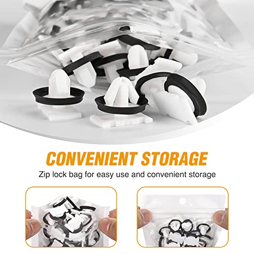 GOOACC 30pcs Body Side Exterior Trim Moulding Clip with Sealer for GM 11547581 Chevrolet Buick Cadillac GMC Enclave CT6 XT5 XTS Cruze - color: 30Pcs Exterior Trim Moulding Clip