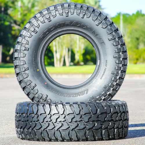 2 x Landspider Rocktraxx M/T LT37X12.50R17 Mud Terrain E (10 Ply) Tires