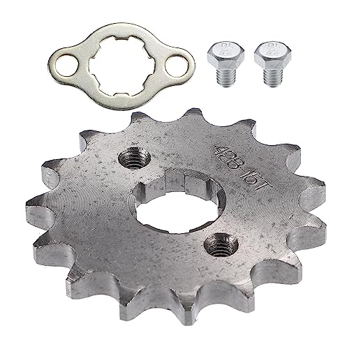 X AUTOHAUX 1Set 428 Style 15 Teeth 20mm ID Motorcycle Front Engine Sprocket